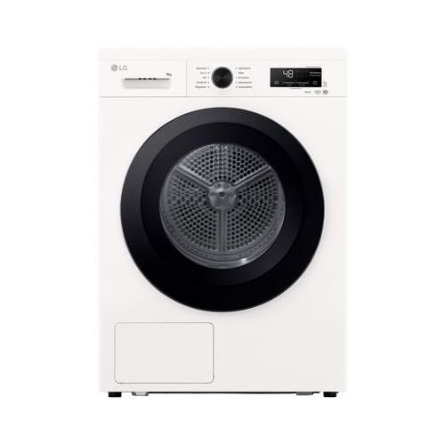 LG Trockner Weiß (EEK C, 9 kg) mit Dual Inverter Wärmepumpentechnologie & selbstreinigendem Kondensator I RT90B3C RT90B3C