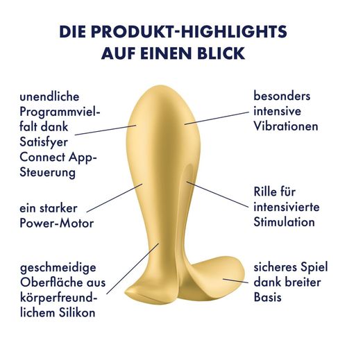 Satisfyer Intensity Plug’, 8,8 cm, mit App