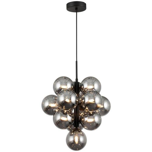 Novel Hängeleuchte, Schwarz, Metall, Glas, Vintage,Vintage, rund,rund, 153 cm, RoHS, ISO 9001, Bsci, CE, höhenverstellbar, Lampen & Leuchten, Innenbeleuchtung, Hängelampen