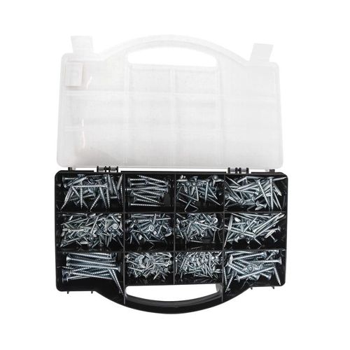 Home>it assortment box of 670 of the 10 most common wood screws.