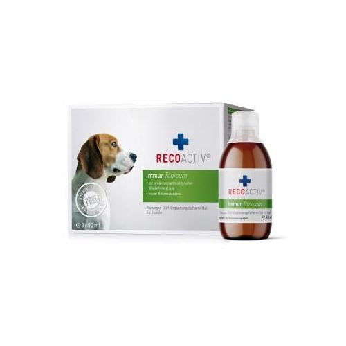 RECOACTIV Immun für Hunde zur ernährungsphysiologischen Wiederherstellung, 3 x 90 ml