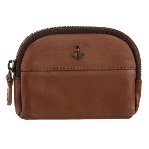 Schlüsseltasche HARBOUR 2ND "Imke", Damen, braun (charming cognac), Leder, Kleinlederwaren, Schlüsselbeutel Schlüsselcase Schlüsselportemonnaie