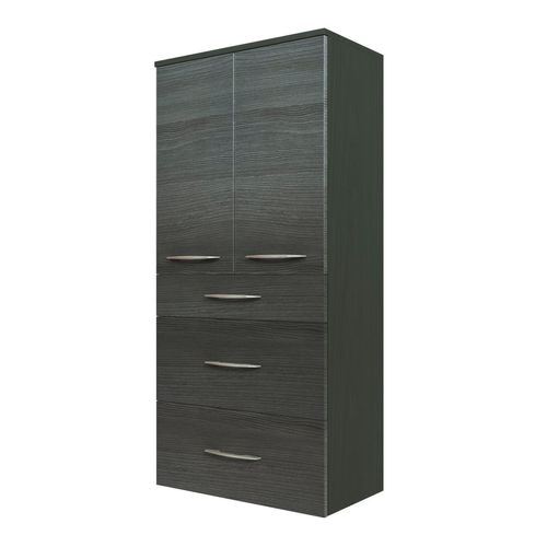 Midischrank Florida in Silbereichenfarben