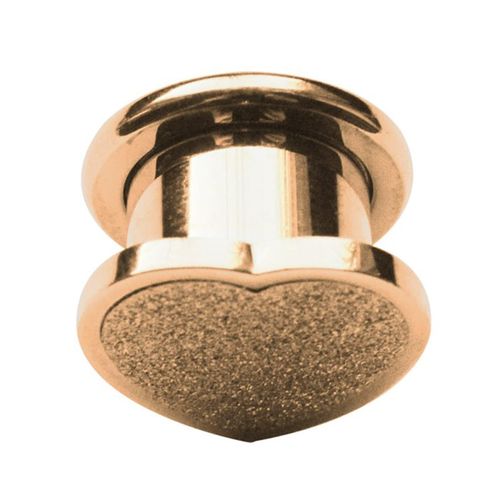 Dehnschnecke ADELIA´S "Piercing Ohrpiercing", Damen, Gr. 16, rosa (rosegold), Chirurgiestahl, Piercings, aus 316l Stahl PVD 18kt. Rosè Gold beschichtet