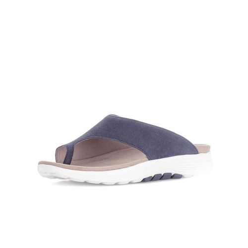 Zehentrenner GABOR "Zehentrenner", Damen, Gr. 38, blau, Schuhe Zehentrenner