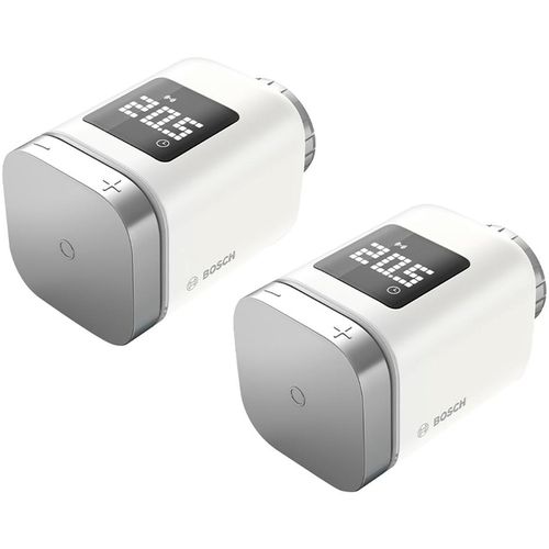 BOSCH Heizkörperthermostat "Smart Home Heizkörper-Thermostat II [+M] 2er Pack", weiß, silber, 1, Heizkörperthermostate, Heizkörperthermostat