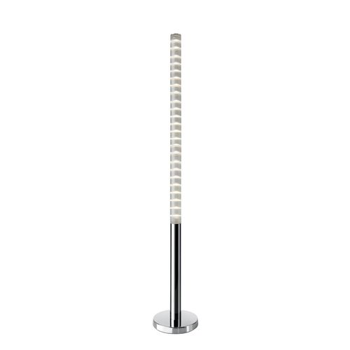 LED Lichtsäule Stehleuchte Pole dimmbar Chrom 130cm