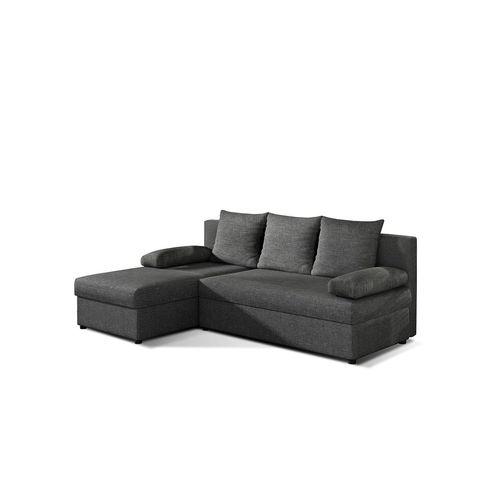 NABBI Ecksofa mit Zersetzung u Lagerraum Grado L/P - grau