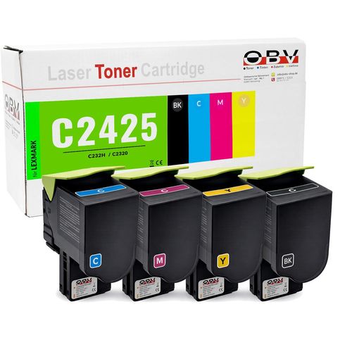Kompatibler Toner C232HK0/HC0/HM0/HY0 für Lexmark, 4er Set