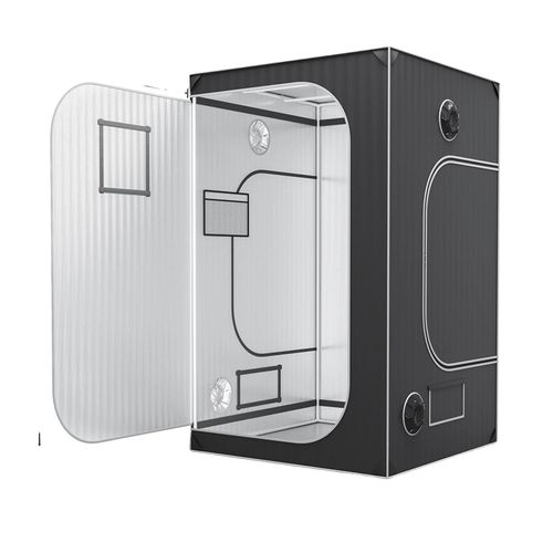 VEVOR Anzuchtzelt, 2000D Stoff, 5x5 Fuß Maße, 2000D48x48x80in