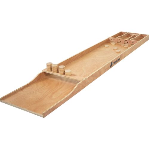 Cougar Shuffleboard Classic aus Holz in Turniergröße | Shuffleboard / Sjoelbak 200 x 40 cm mit 30 Shuffleboard-Scheiben | Klassisches Spiel für die