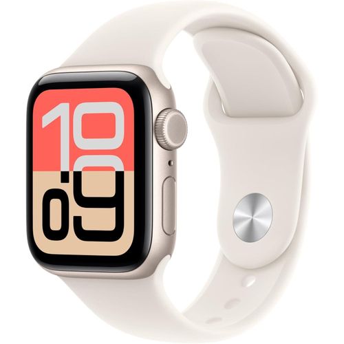 Apple Watch SE 3 Smartwatch 40 mm GPS Cellular mit Fitness Tracking Schlafanalyse Temperaturmessung Herzfrequenz Always On Display und Notfallfunktion