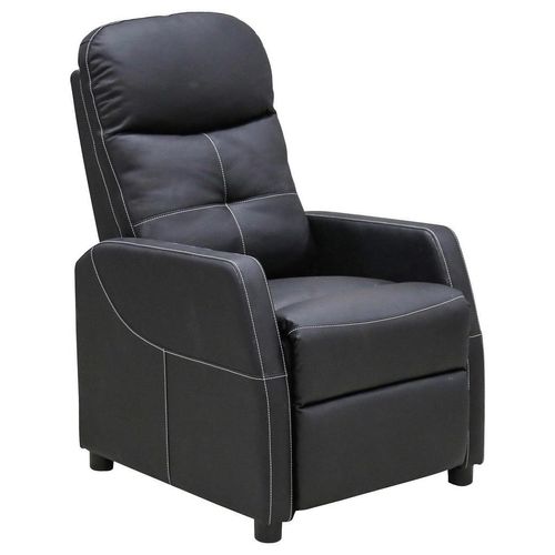 Mid.you Fernsehsessel, Schwarz, Kunststoff, 65x80-105x90-154 cm, Relaxfunktion, Wohnzimmer, Sessel, Fernsehsessel