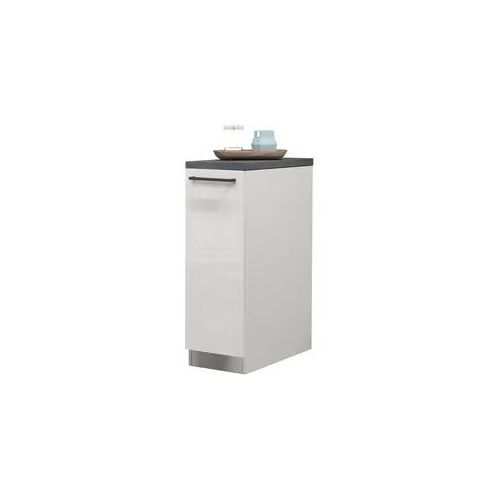 Apothekerschrank KOCHSTATION "KS-Sole,Apothekerkommode", weiß (weiß matt, weiß hochglanz, schiefer), B:30cm H:85cm T:60cm, Schränke, Apothekerschrank, Breite/Höhe 30/85 cm, Anbau-und Unterbau möglich