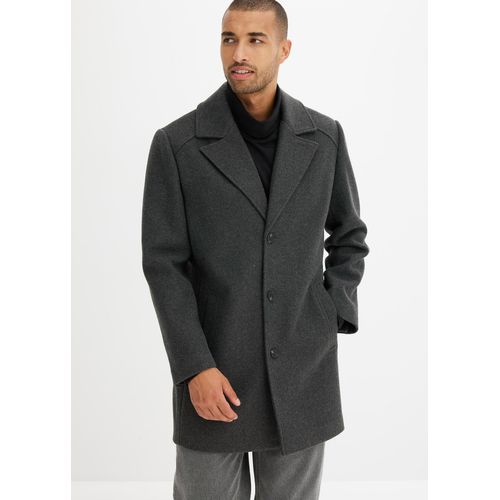 bonprix Kurzmantel mit Woll-Anteil, grau, Gr.52, Schöner Kurzmanteil im Cabanjacken-Stil mit Woll-Anteil