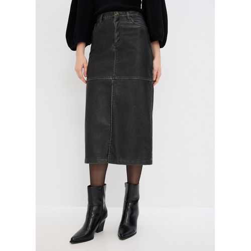 bonprix Lederimitat-Rock, schwarz, Gr.34, Schöner Rock mit tollen Nähten und Schlitz vorne.