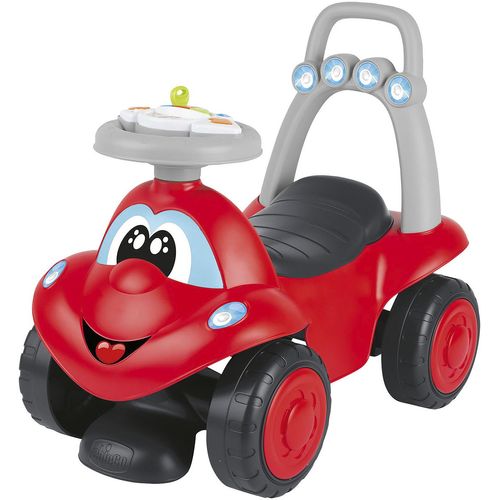 Lauflernhilfe CHICCO "2in1 Lauflernhilfe und Rutscher Billy", rot, Lauflernhilfen, KinderB:57cm H:28,5cm T:32,8cm, Kunststoff, teilweise aus recyceltem Material; Made in Europe, B:57cm H:28,5cm T:32,8cm