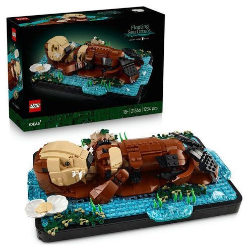 LEGO Ideas 21366 Verspielte Otter , Bauset für Erwachsene , Tiermodell