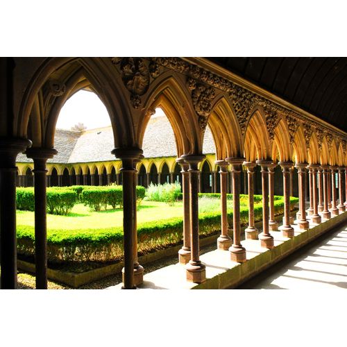 Fototapete PAPERMOON "Saint Michel Cloister", bunt, B:3,5m L:2,6m, Vlies, Tapeten
