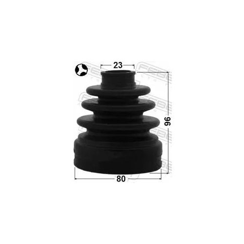 FEBEST Faltenbalg, Antriebswelle 0215-JJ10ET Getriebeseitig für RENAULT NISSAN 39101-JD22C 397410049R 39100-4BB1B