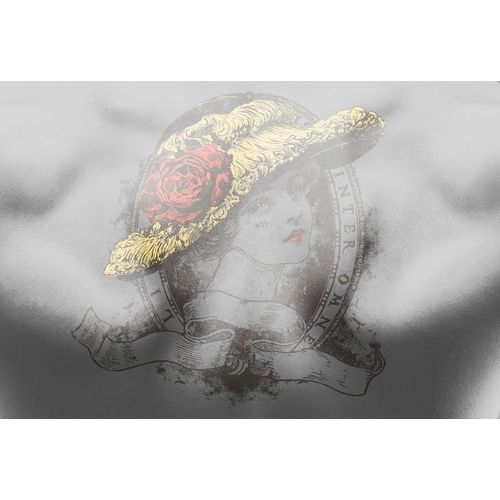 Fototapete ARCHITECTS PAPER "Atelier 47 Tattoo 1", bunt (gelb, rot, grau), B:4m L:2,7m, Vlies, Tapeten, Vlies, Wand, Schräge, Decke