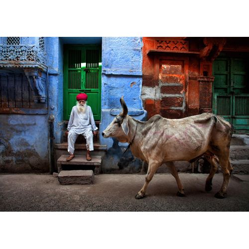 Fototapete PAPERMOON "Photo-Art FADHEL ALMUTAGHAWI, INDIEN", bunt, B:4m L:2,6m, Vlies, Tapeten