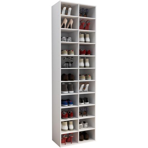Schuhregal VCM "Holz Regal Schuhschrank Schuhregal Hinsol XL", weiß, B:52cm T:30cm, Regale, Schuhregal