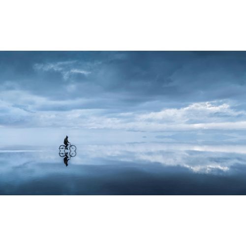 Fototapete PAPERMOON "Photo-Art ALEXANDR KUKRINOV, IN DEN HIMMEL GEHEN", bunt, B:3,5m L:2,6m, Vlies, Tapeten