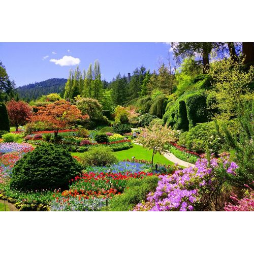 Fototapete PAPERMOON "Butchart Gardens", bunt, B:4m L:2,6m, Vlies, Tapeten