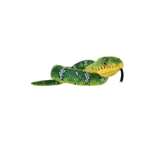 Wild Republic Plush Toy Snakes 137 cm Emerald Tree Boa Corallus