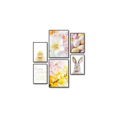 Poster ARTLAND "Ostergrüße", farbe bild(er): gelb, B:29,7cm H:42cm, Bilder, Poster, OHNE RAHMEN, in 2 versch. Größen