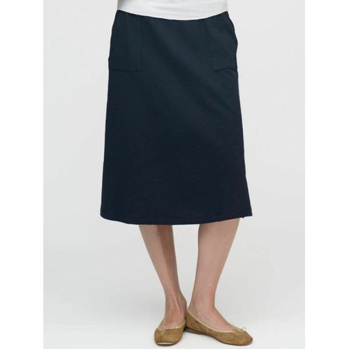 Midirock MOSHI MOSHI MIND "moshi moshi mind Skirt halo", Damen, Gr. XL, schwarz navy, Obermaterial: 100% Baumwolle, Röcke