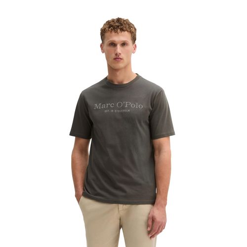 T-Shirt MARC O'POLO, Jungen, Gr. XL (54), grau (twentyfour grau), Jersey, Obermaterial: 100% Baumwolle, Basic, Rundhals, Shirts T-Shirt, klassisches Logo-T-Shirt
