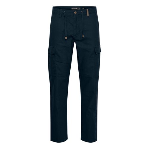 Cargohose INDICODE "Cargohose IDMosat", Herren, Gr. M, N-Gr, blau (night sky), Obermaterial: 55% Leinen LI. 45% Baumwolle CO., Hosen Cargohose