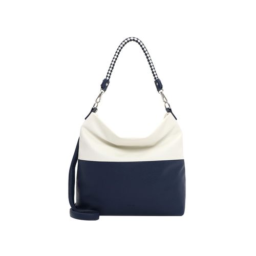 Beuteltasche EMILY & NOAH "Beutel E&N Frejus RUE 09", Damen, Gr. B/H/T: 34cm x 34cm x 10cm 0, blau (denim 512), PVC, Taschen Beuteltasche