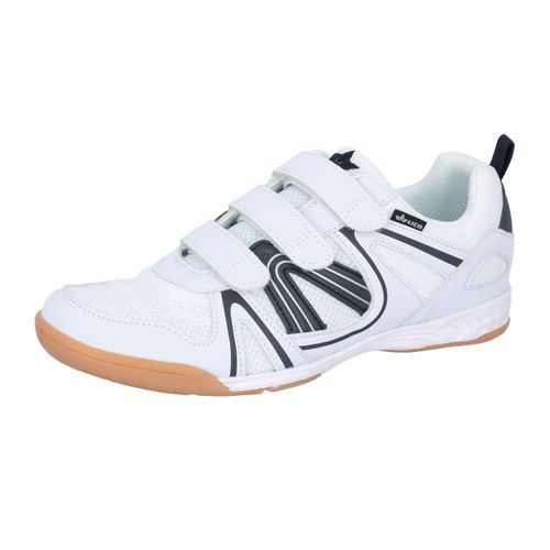 Hallenschuh LICO "Sportschuh Fit Indoor V", Herren, Gr. 42, weiß, Synthetik, Schuhe Hallenschuh