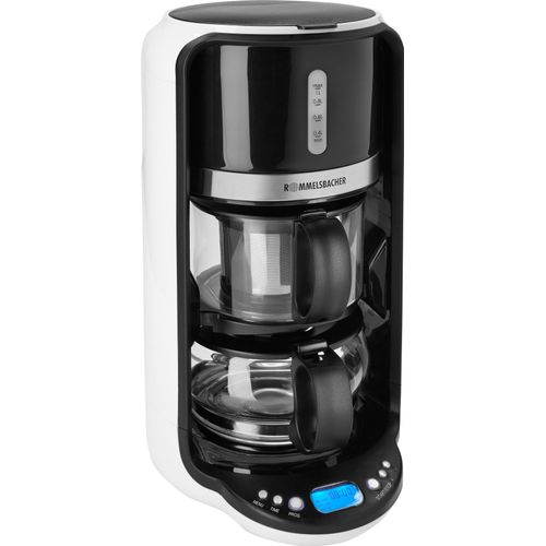 ROMMELSBACHER Teeautomat "TA 1200", schwarz-weiß (weiß, schwarz), B:22cm H:39cm, Teeautomaten, mit Startzeitvorwahl, Teeautomat