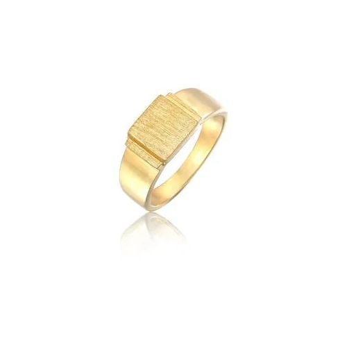 Siegelring KUZZOI "Herren Siegelring Modern 925 Silber" Gr. 62, gold, Fingerringe, Herren, 62mm, Silber 925 (Sterlingsilber), 3,4mm, Siegelring