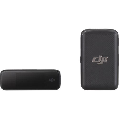 DJI Mikrofon "MIC (1 TX + 1 RX)", schwarz, B:4,73cm H:3,04cm T:2cm, Mikrofone, Mikrofon