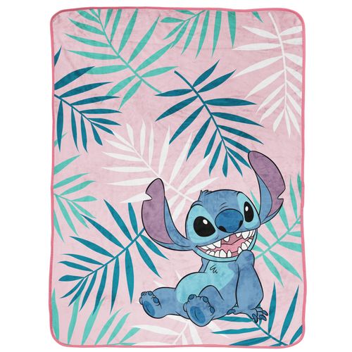 Kinderdecke DISNEY "Disney Lilo und Stitch", rosa, B:130cm L:150cm, Polyester, Wohndecken, Kinderdecke, kuschelig 130 x 150 cm