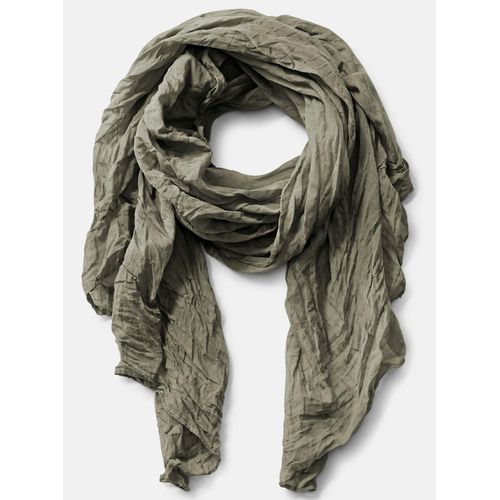 Modeschal HEINE, Damen, grün (khaki), Baumwolle, Modetücher Modeschal