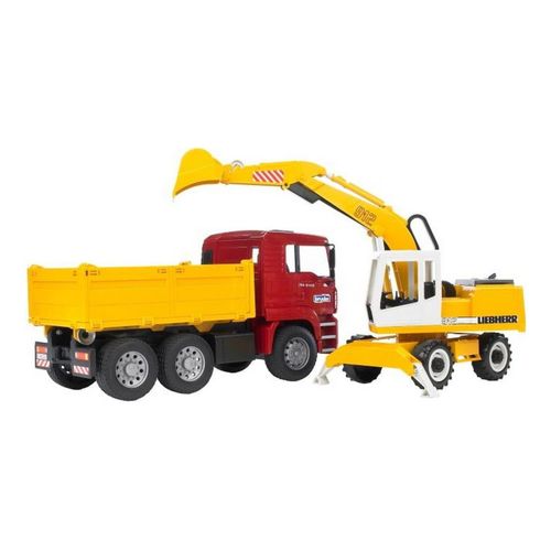 Bruder bruder 02751 MAN TGA Kipp-LKW + Liebherr Schaufelbagger