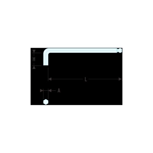 Facom Stiftschlüssel lang Kugelkopf 12 mm (83SH.12)