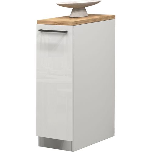 Apothekerschrank KOCHSTATION "KS-Sole,Apothekerkommode", weiß (weiß matt, weiß hochglanz, wotan eiche), B:30cm H:85cm T:60cm, Schränke, Apothekerschrank, Breite/Höhe 30/85 cm, Anbau-und Unterbau möglich