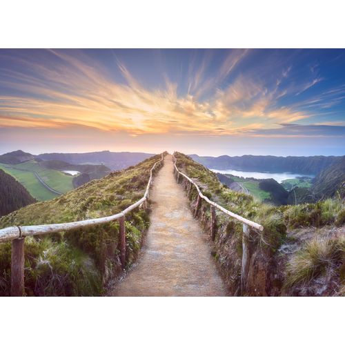 Fototapete PAPERMOON "Mountain View Delgada Ponta", bunt, B:4m L:2,6m, Vlies, Tapeten