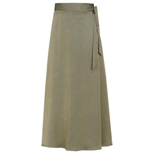 Damen Satin-Rock zum Wickeln