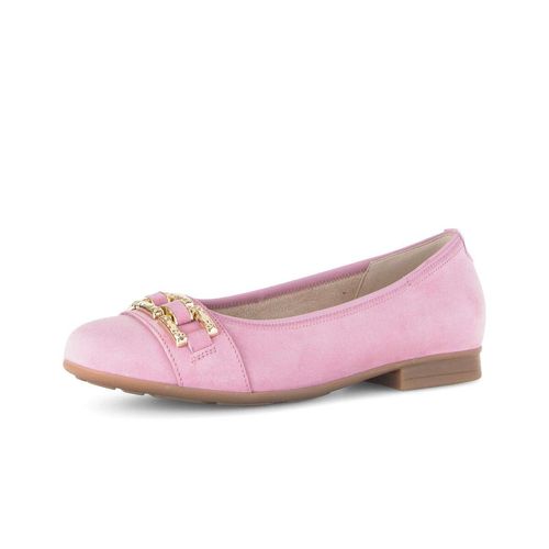 Ballerina GABOR "Eleganter Ballerina", Damen, Gr. 40, rosa, Schuhe Ballerina