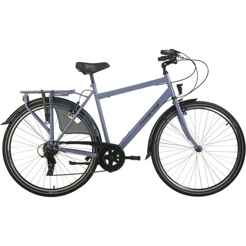 Hollandrad HOLLANDIA "City Next" Gr. 56, blau (denim blau, denim blau), Fahrräder, 56cm, 28 Zoll (71,12cm) hinten: 28 Zoll (71,12cm)
