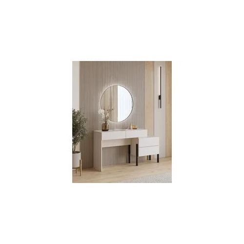 Schminktisch OTTO HOME "Jukon, Breite 143 cm, moderner Schminktisch", kaschmir, kaschmir, B:143cm H:76cm T:40cm, Tische, Schminktisch, Schminktisch, grifflos mit 4 SK