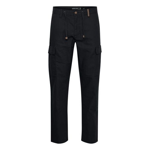 Cargohose INDICODE "Cargohose IDMosat", Herren, Gr. XL, N-Gr, schwarz, Obermaterial: 55% Leinen LI. 45% Baumwolle CO., Hosen Cargohose